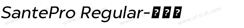 SantePro Regular字体转换